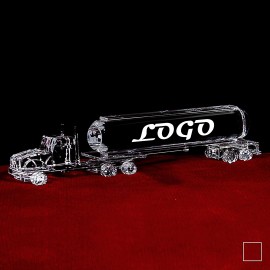 Fuel Truck Model Crystal Crafts with Logo