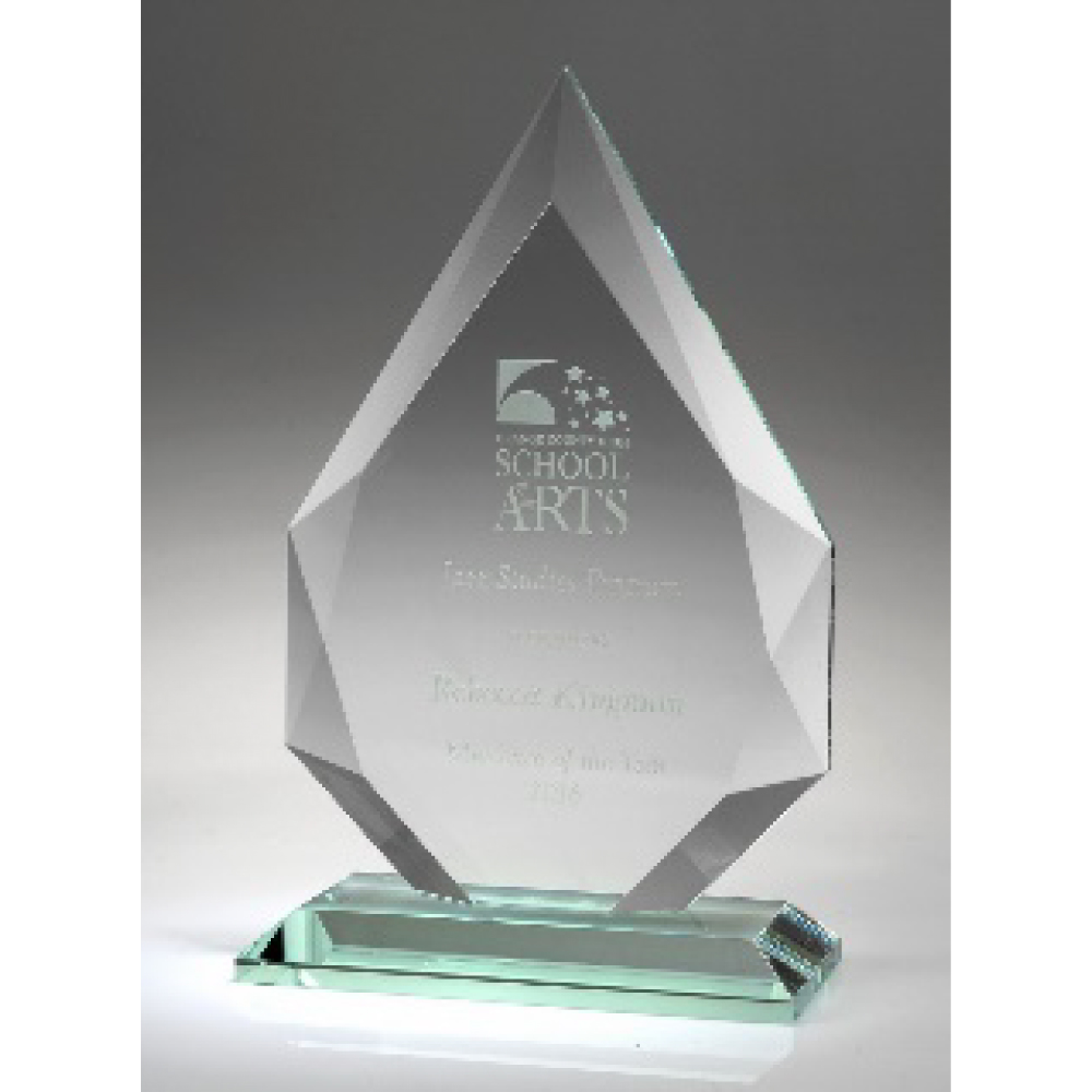 Custom Apex Glass Award - 9.75"