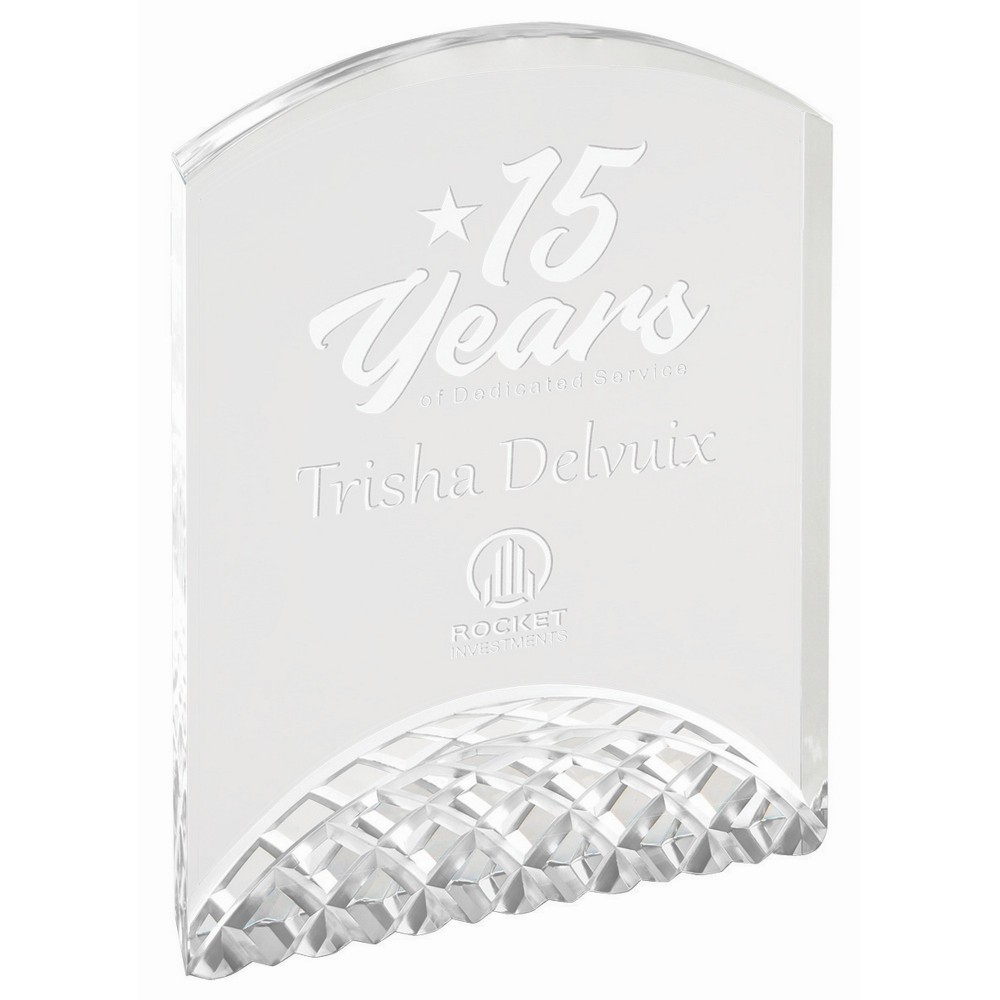 Logo Imprinted 7" Silver Horizon Acrylic Logo Imprinted 7" Silver Horizon Acrylic