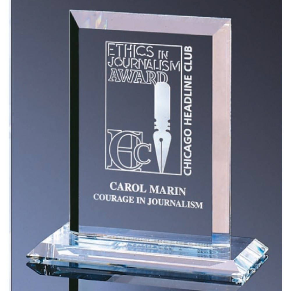 Personalized Clear Crystal Image Award (6"x8")