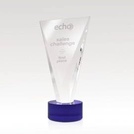 Customized 9" Crystal Award - Vesper