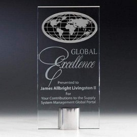Logo Branded Global Splendour - Starfire/Aluminum 10"