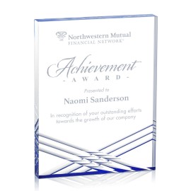 Promotional Chestham Award - Acrylic/Blue 9"  Promotional Chestham Award - Acrylic/Blue 9"