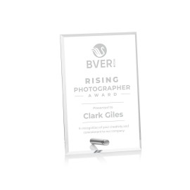 Personalized Polaris Rectangle (V) - Acrylic/Silver 4"x6"