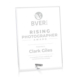 Polaris Rectangle (V) - Acrylic/Silver 6"x8" with Logo  Polaris Rectangle (V) - Acrylic/Silver 6"x8" with Logo