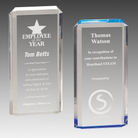 4.75" x 9.5" Clear Premier Acrylic with Logo