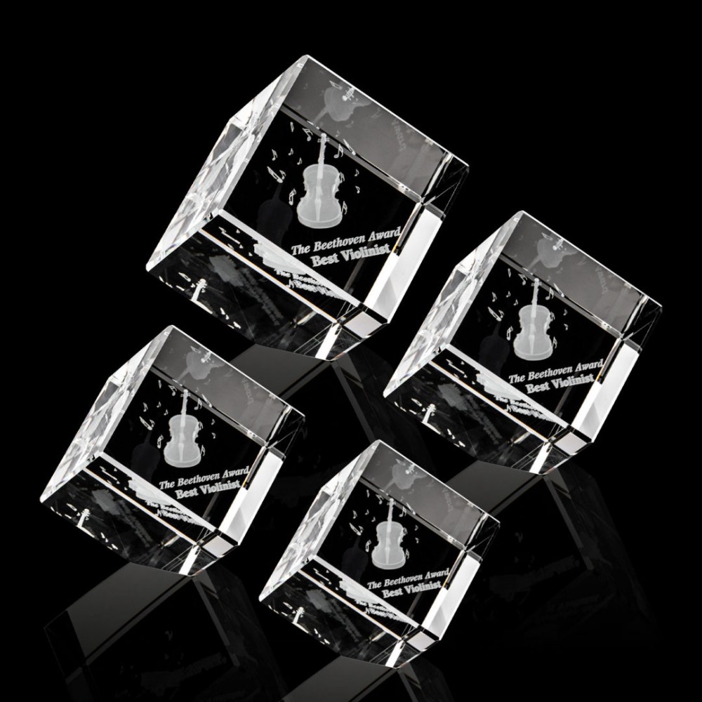 Customized Burrill Corner Cube 3D Award
