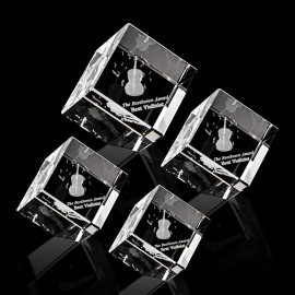 Customized Burrill Corner Cube 3D Award