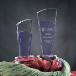 8" Sobe Crystal Award Logo Imprinted