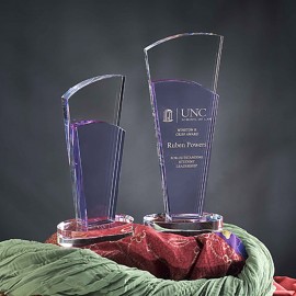8" Sobe Crystal Award Logo Imprinted