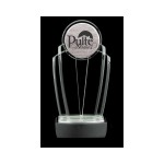 Custom Etched Wondrous Jade Glass Award