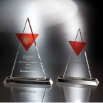 11" Encounter Crystal Award with Logo