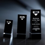 6" Tatiana Crystal Award Laser-etched