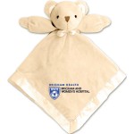 Beige Bear Baby Blanket Custom Etched