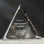 Personalized Triad Award - Acrylic 6"x9"x1"
