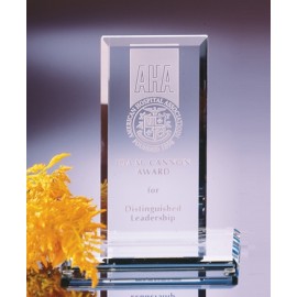 Personalized 6 1/2" Clear Crystal Monolith  Personalized 6 1/2" Clear Crystal Monolith