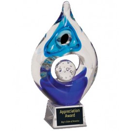 Custom Coming Together Art Glass Award (9")
