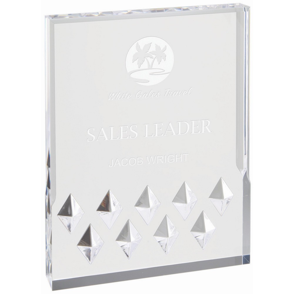 4" x 6" Silver Diamond Mirage Acrylic Laser-etched 4" x 6" Silver Diamond Mirage Acrylic Laser-etched