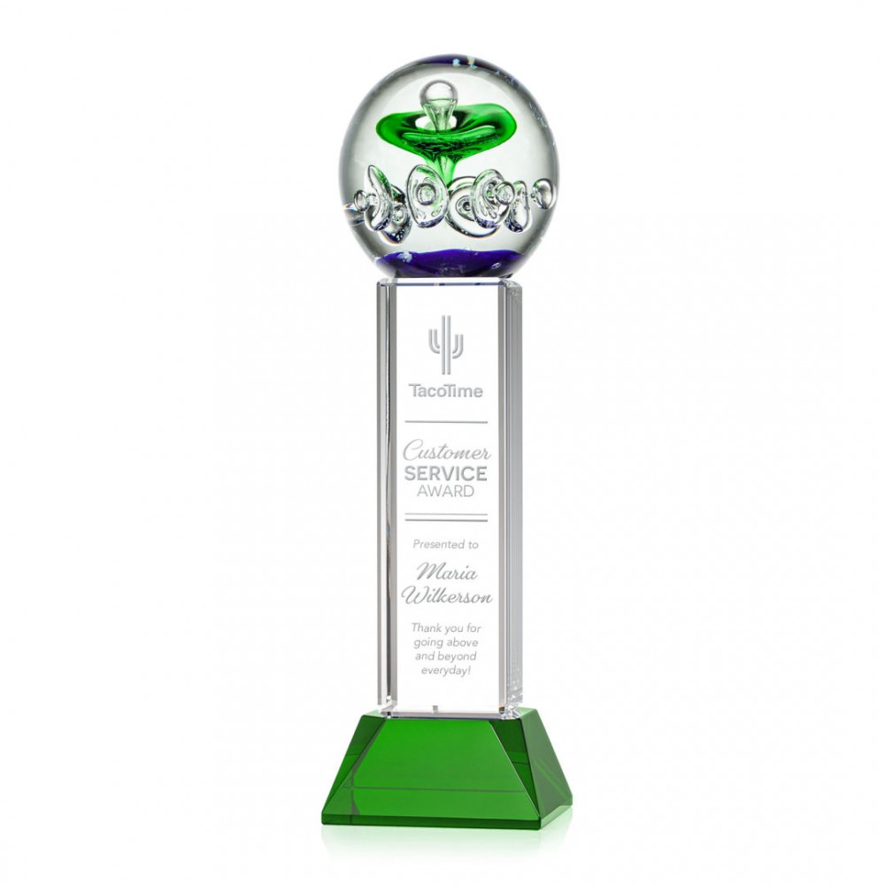 Personalized Aquarius Award on Stowe Green - 14" High