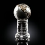 Custom Continental Globe - Cast Metal/Optical 8"