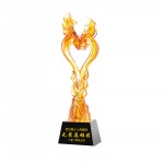 New Design Custom Glazed Crystal Trophy Liuli Award with Logo