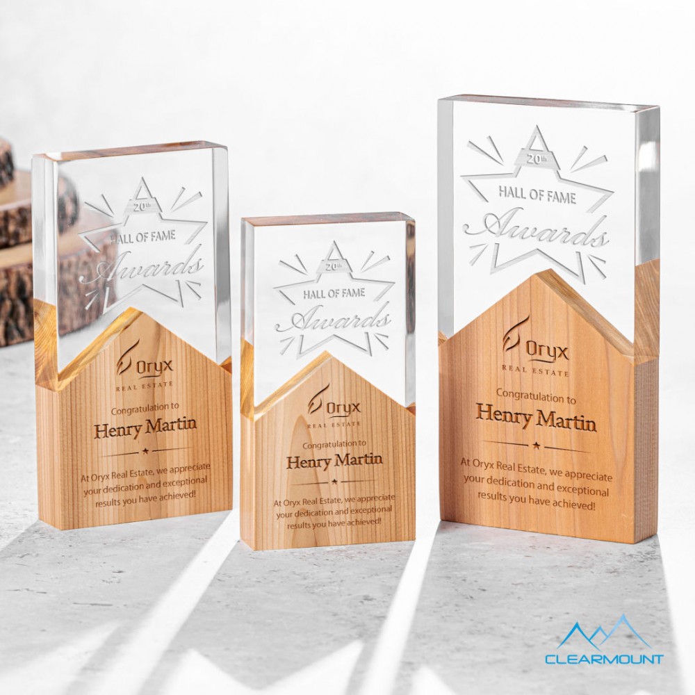 Montagnes Award with Logo Montagnes Award with Logo