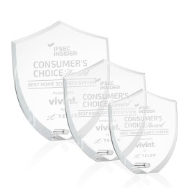 Customized Polaris Shield Award - Silver