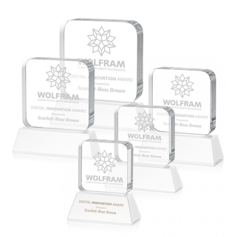 Custom Flamborough Award on Base - White Custom Flamborough Award on Base - White