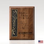 Walnut Plaque - Jasper - 9x12 with Logo