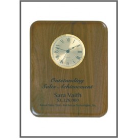 Custom 8" x 10" - Walnut Hardwood Clock