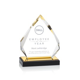 Beckenham Award - Acrylic/Gold 6" with Logo