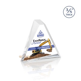 Personalized VividPrint Award - Mosaic Triangle/Gold 6" Wide Personalized VividPrint Award - Mosaic Triangle/Gold 6" Wide
