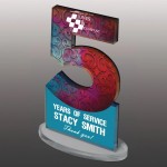 3/8" Custom Full Color Acrylic Awards with Logo
