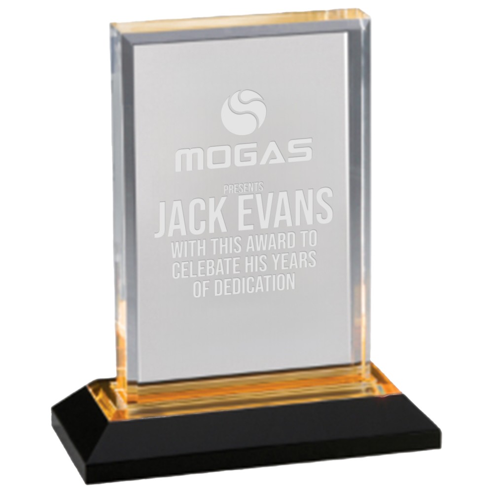 Customized Gold Beveled Impress Acrylic Award