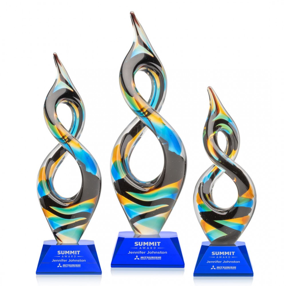 Cosenzo Award on Sheffield Base - Blue with Logo
