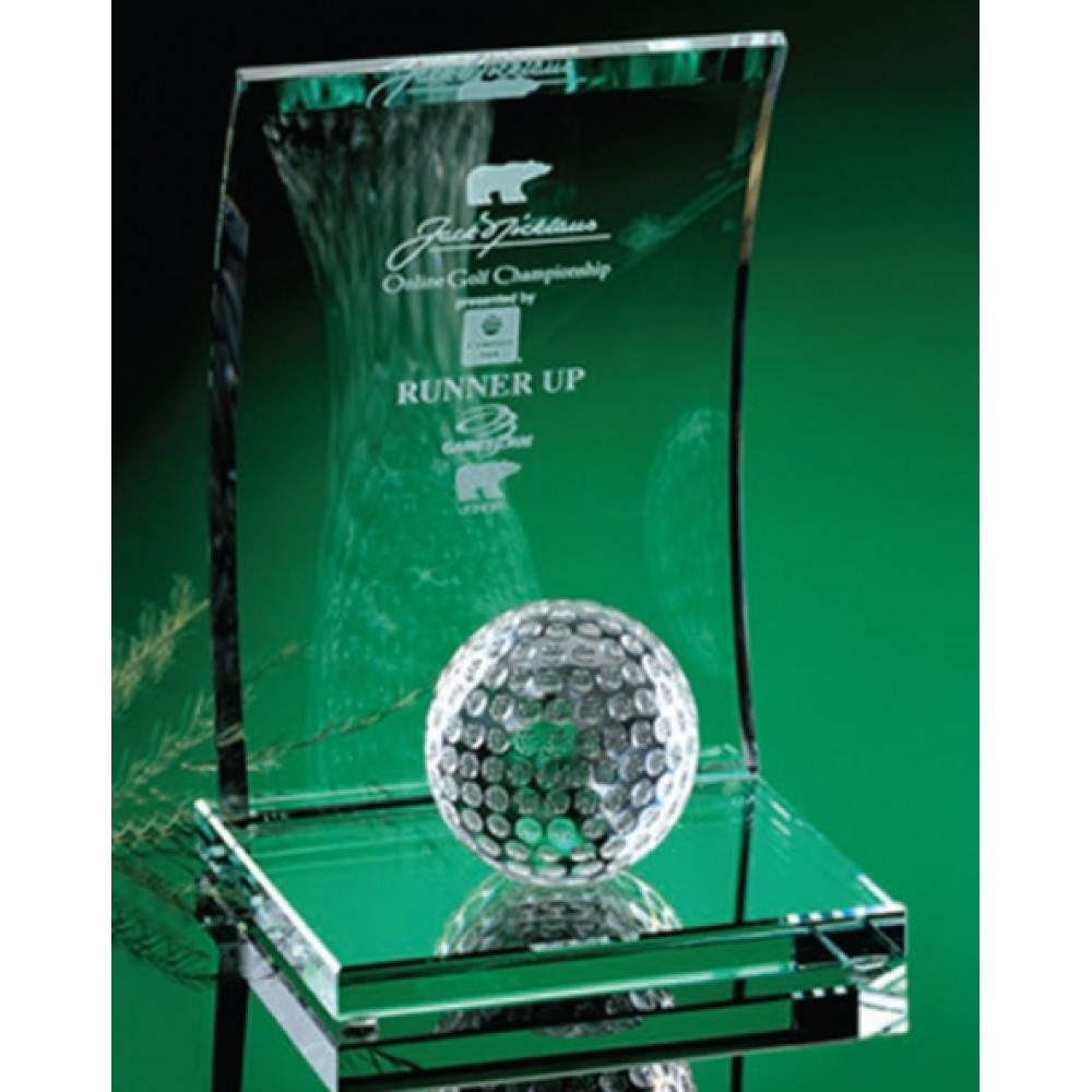 Promotional 7" Arched Golf Award