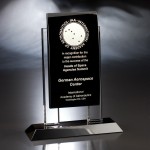 10" Mambo Crystal Award with Logo