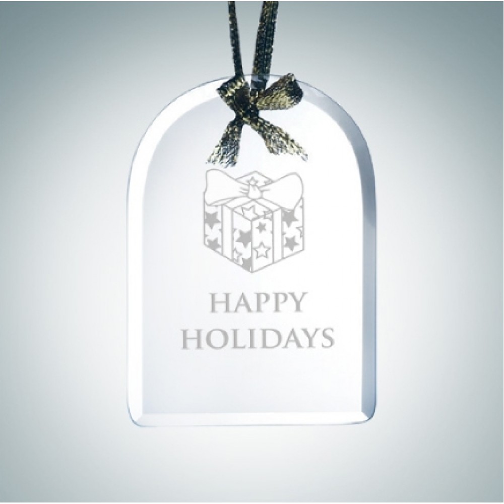 Logo Imprinted Beveled Arch Jade Glass Ornament Award Logo Imprinted Beveled Arch Jade Glass Ornament Award