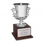 Logo Branded Award Cup - Silver 14"