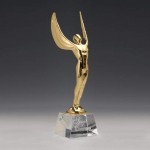 Promotional Winged Achievement on Optical - 24K Gold 16"