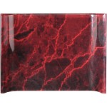 Laser-etched 8" x 6" Red Marbleized Acrylic Crescents