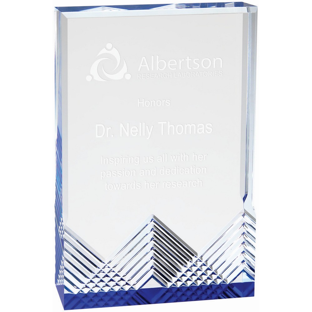 5" x 7" Blue Apex Mirage Acrylic Custom Etched 5" x 7" Blue Apex Mirage Acrylic Custom Etched
