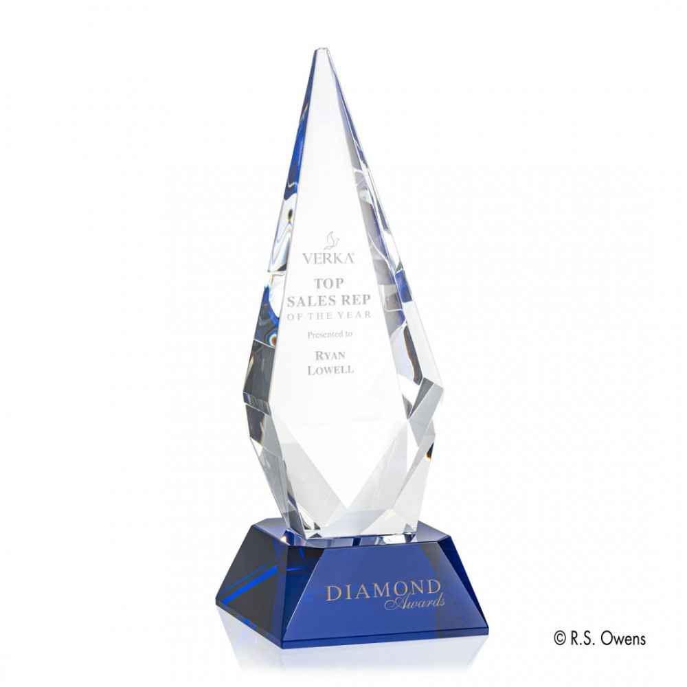 Customized Vector Award - Optical/Blue 12"