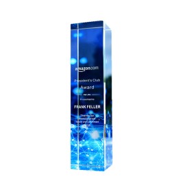 Customized New Design Crystal Trophy Creative Cuboid Award