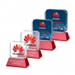 Personalized Flamborough VividPrint Award on Base - Red
