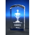 Domed Block Award (Small) Logo Imprinted
