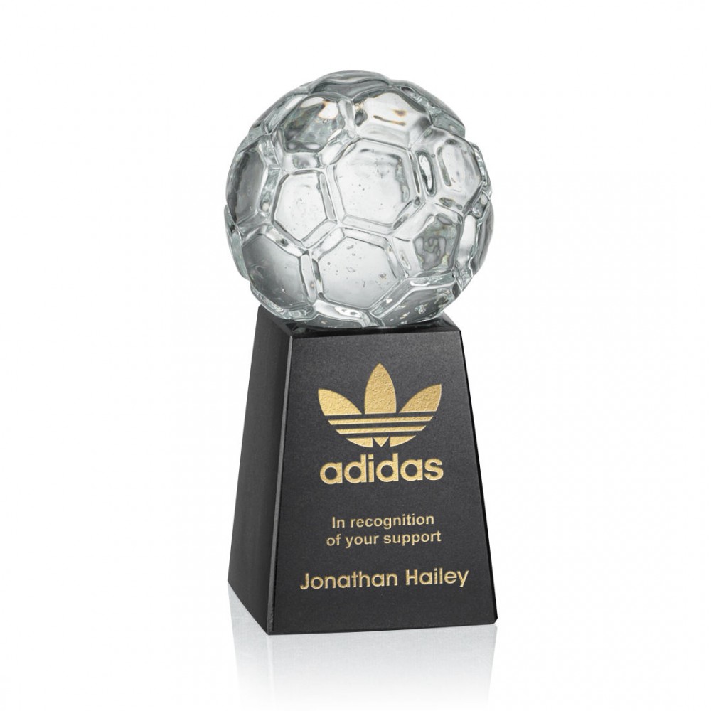 Custom Ball on Tall Marble - Soccer Ball Custom Ball on Tall Marble - Soccer Ball