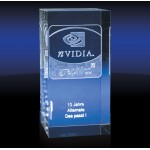 Custom Etched Pillar Slim Rectangular Award - Medium