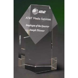 Personalized 6" Pentagonal Tower Crystal Award