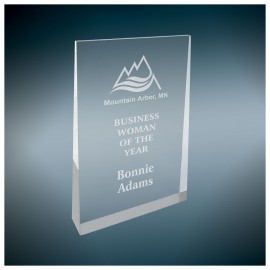 5" x 8" - Acrylic Wedge Awards with Logo